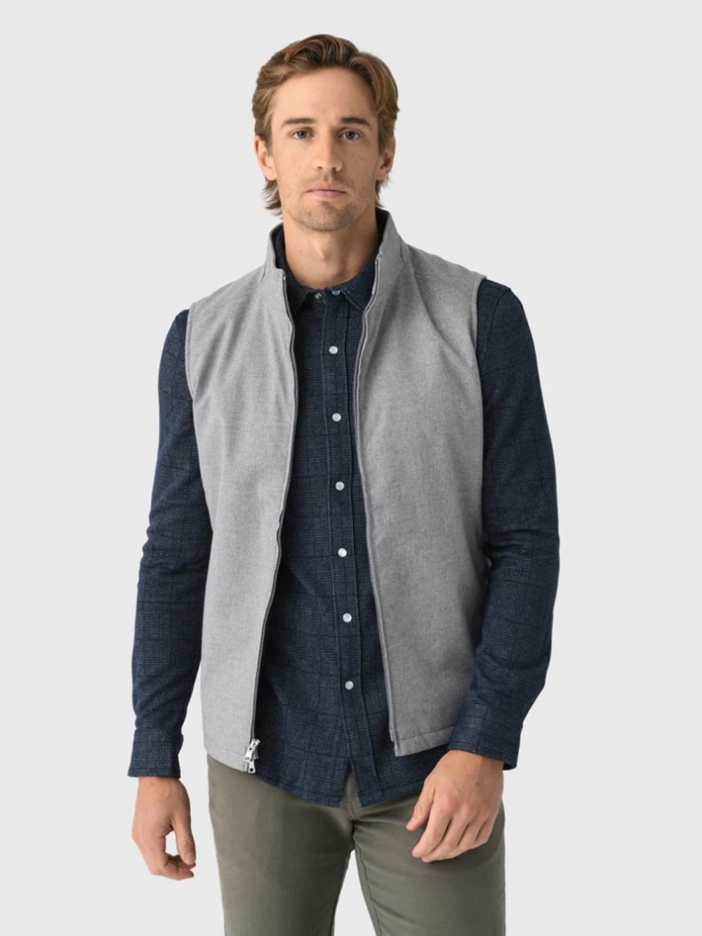 Peter Millar Men's XL Oslo Grey Cambridge Wool Vest MSRP $295